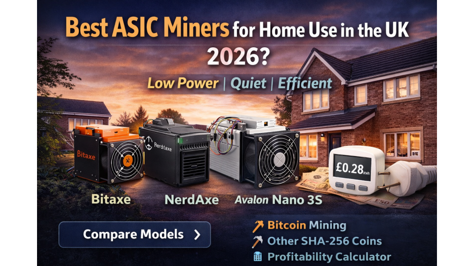 Best ASIC Miners for Home Use (UK 2026)