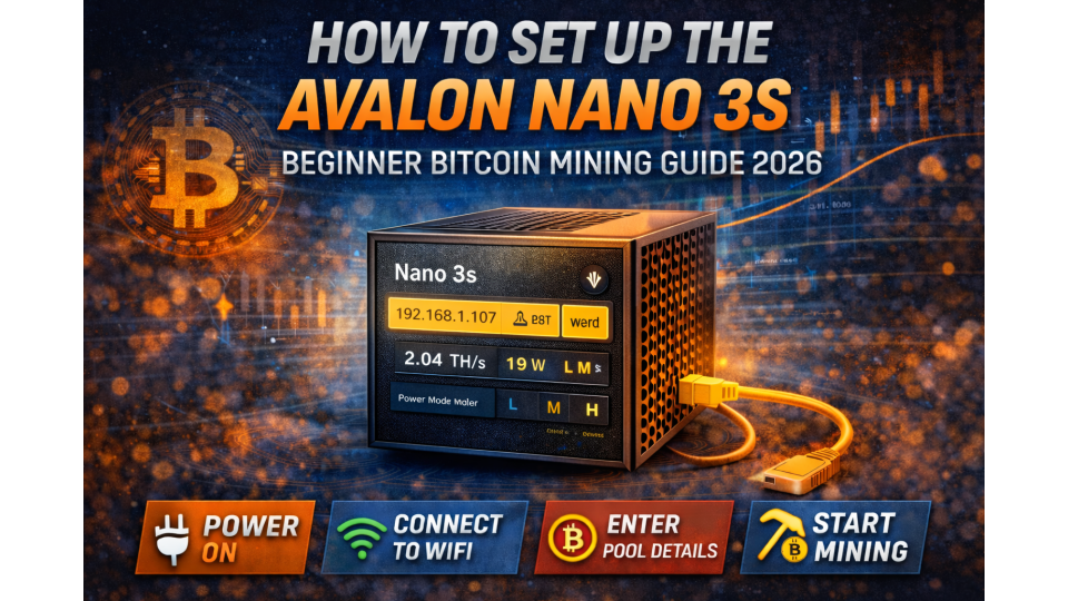 How to Set Up the Avalon Nano 3S (Beginner Bitcoin Mining Guide 2026)