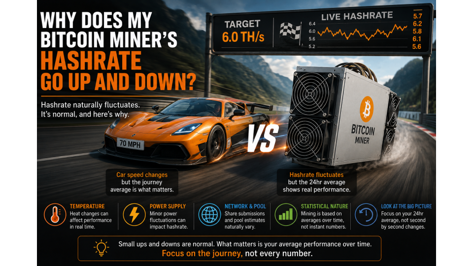 Why Does My Bitcoin Miner’s Hashrate Go Up and Down?