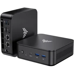 NIPOGI E3 Mini PC Ryzen 5 3500U Black | 32GB RAM | 1TB NVMe | 5tratumOS Node Ready NIPOGI E3 Mini PC Ryzen 5 3500U Black | 32GB RAM | 1TB NVMe | 5tratumOS Node Ready