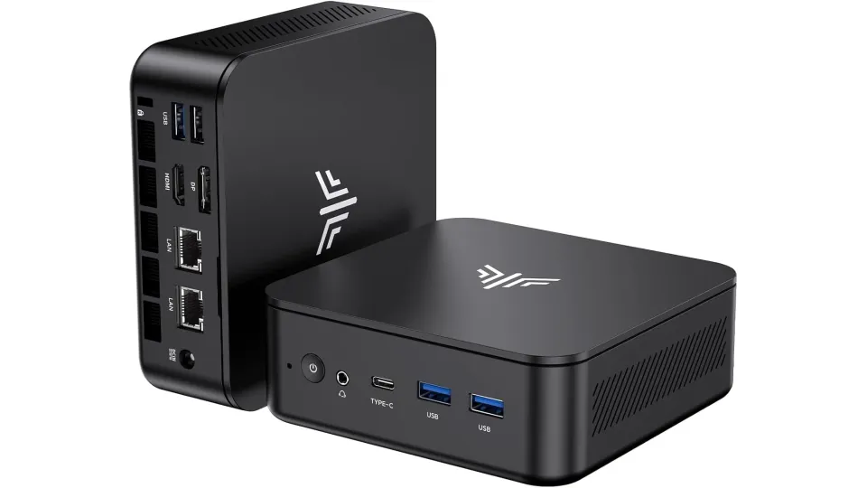 NIPOGI E3 Mini PC Ryzen 5 3500U Black | 32GB RAM | 1TB NVMe | 5tratumOS Node Ready