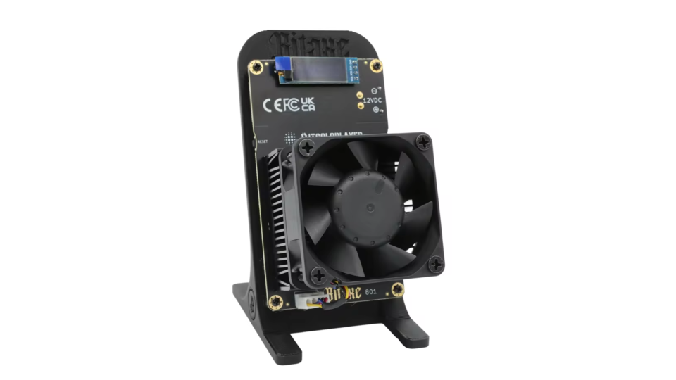 Bitaxe Gamma Turbo 801 Home Bitcoin Miner – Black – 2.4 TH/s