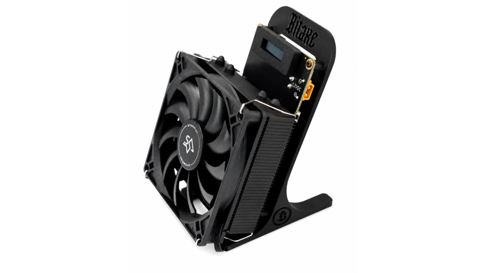 Bitaxe Gamma Turbo 801 Snowman Edition – 2.4TH/s Bitcoin Miner – 95mm Quiet Fan