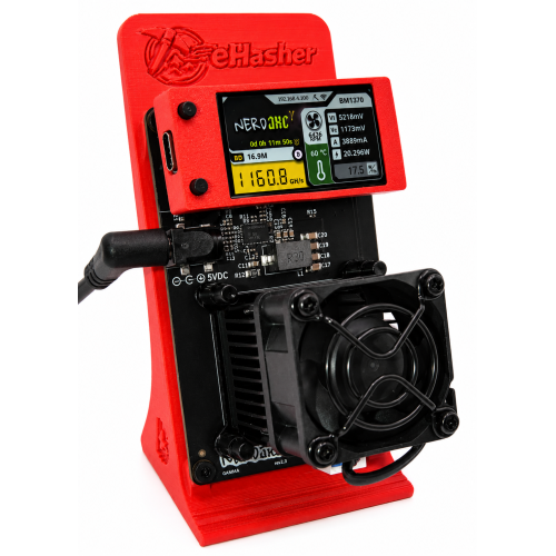 NerdAxe Gamma 601 Bitcoin Miner 1.2TH/s – Red – Open Source WiFi Mini BTC Miner