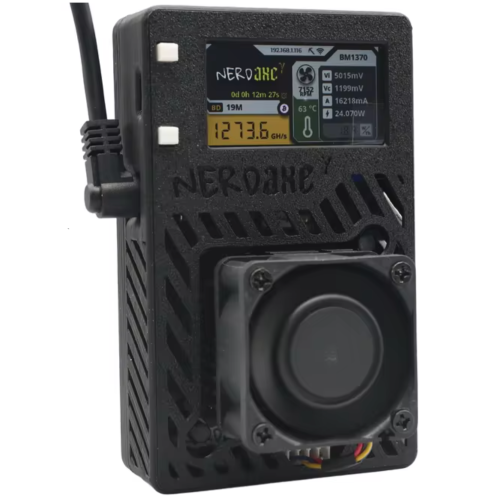 NerdAxe Gamma 601 Bitcoin Miner 1.2TH/s – Black – Open Source WiFi Mini BTC Miner