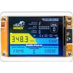 NerdMiner V2 350KH/s Home Bitcoin Miner – Quiet ESP32