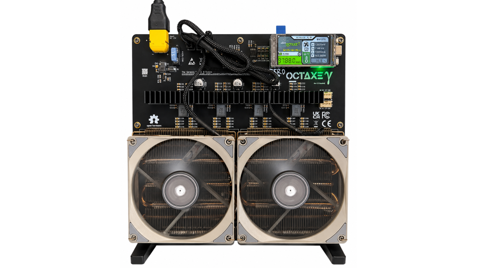 NerdOctaxe Home Bitcoin Miner 9.6TH/s – Ultra Quiet WiFi BTC ASIC (8x BM1370) NerdOctaxe Home Bitcoin Miner 9.6TH/s – Ultra Quiet WiFi BTC ASIC (8x BM1370)