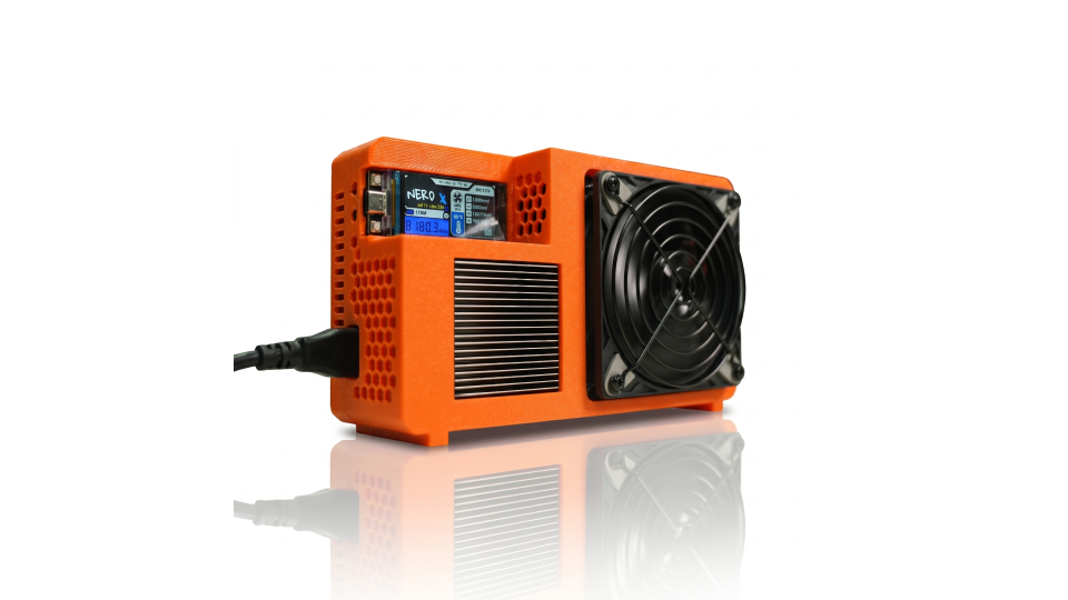 NerdQX Bitcoin Solo Miner - Orange - 8.1 TH/s, 138.5W NerdQX Bitcoin Solo Miner - Orange - 8.1 TH/s, 138.5W