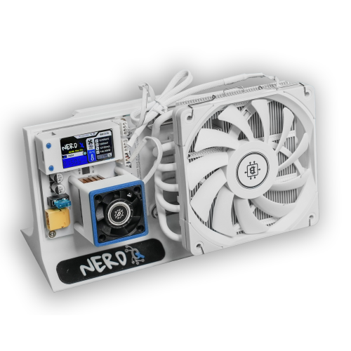 NerdQaxe Bitcoin Solo Miner – 8.1 TH/s, 138.5W (Hydro-Cooled, WiFi) NerdQaxe Bitcoin Solo Miner – 8.1 TH/s, 138.5W (Hydro-Cooled, WiFi)