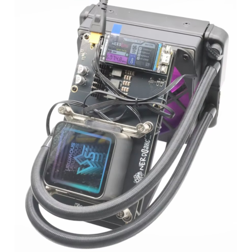 NerdQaxe++ Rev6.1 Hydro Bitcoin Miner 6TH/s – Open Source Solo BTC Miner WiFi