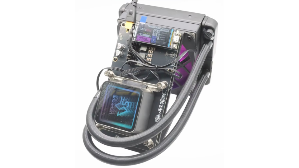 NerdQaxe++ Rev6.1 Hydro Bitcoin Miner 6TH/s – Open Source Solo BTC Miner WiFi