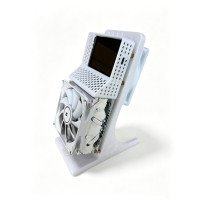 NMQAxe++ White Enclosed Miner – 4× BM1370 – 4.3TH/s Default / Up to 5.7TH/s – Touchscreen