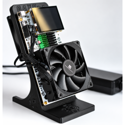 NMQAxe++ Black Bitcoin Miner – 4× BM1370 – 4.3TH/s Default / Up to 5.7TH/s – Touchscreen