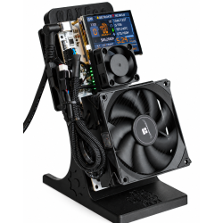 NMQAxe++ Black Bitcoin Miner – 4× BM1370 – 4.3TH/s Default / Up to 5.7TH/s – Touchscreen