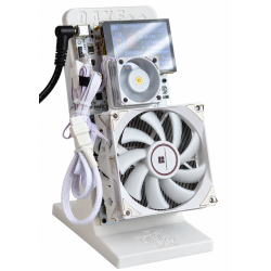 NMQAxe++ White Bitcoin Miner – 4× BM1370 – 4.3TH/s Default / Up to 5.7TH/s – Touchscreen