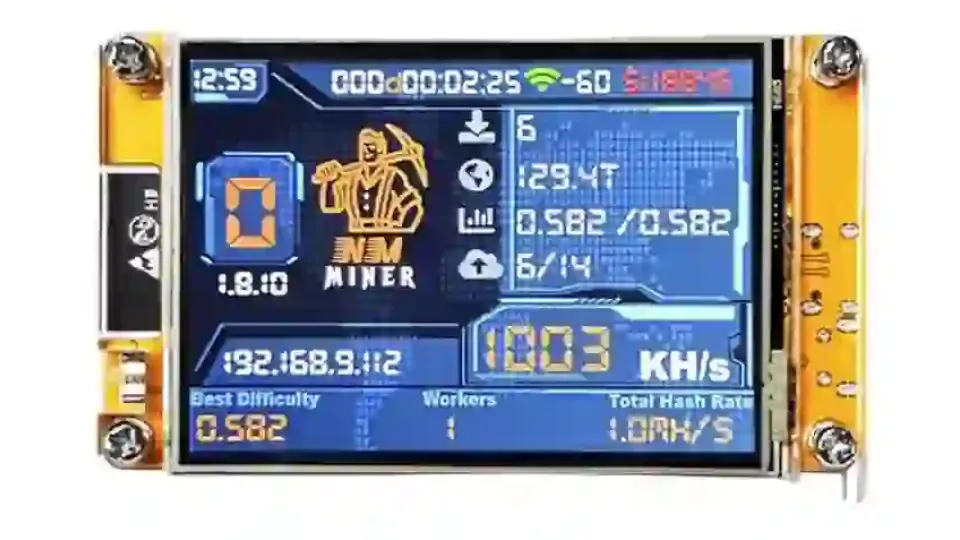 NmMiner V2 Home Bitcoin Miner – Quiet ESP32